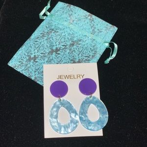 Geometric Pendant Earrings Multicolor